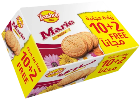 Teashop Biscuit Marie Box 10 Pcs+2 Free 70 gm